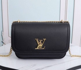 Louis Vuitton Lockme Chain PM Handbag In Black