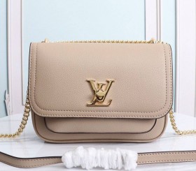 Louis Vuitton Lockme Chain PM Handbag In Galet Gray