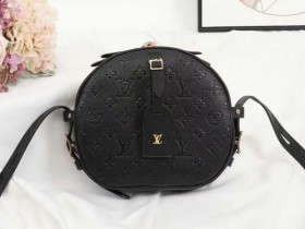 Louis Vuitton Monogram Empreinte Boite Chapeau Souple MM Bag In Black
