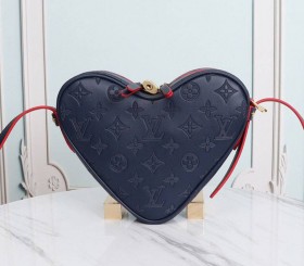 Louis Vuitton Monogram Empreinte Game On Coeur Bag In Navy Blue
