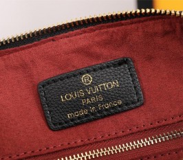 Louis Vuitton Bicolor Monogram Empreinte Leather Speedy Bandouliere 25 Handbag In Black And Lilac