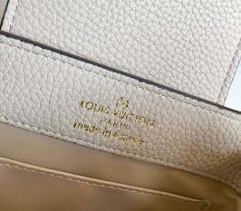 Louis Vuitton Capucines Mini Chain Bag In Beige