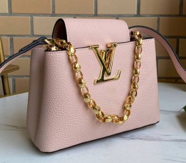 Louis Vuitton Capucines Mini Chain Bag In Pink