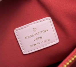Louis Vuitton Coussin PM Bag In Light Pink With Jacquard Strap