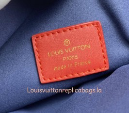 Louis Vuitton Coussin PM Bag In Red With Jacquard Strap