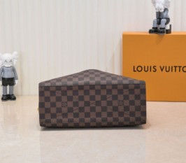Louis Vuitton Damier Ebene Canvas Odeon MM Tote Handbag