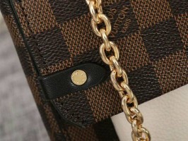 Louis Vuitton Damier Ebene Canvas Vavin PM Bag In Cream