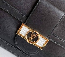 Louis Vuitton Dauphine Lugano MM Bag In Black