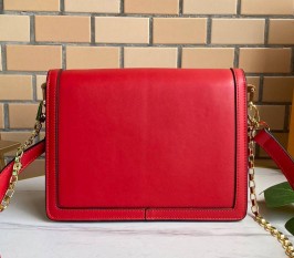 Louis Vuitton Dauphine Lugano MM Bag In Bloody Mary Red