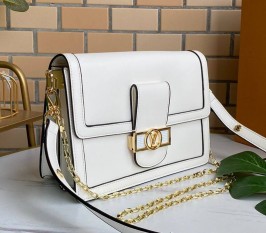 Louis Vuitton Dauphine Lugano MM Off Bag In White