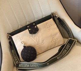 Louis Vuitton Econyl Regenerated Nylon Maxi Multi Pochette Accessoires In Khaki And Beige