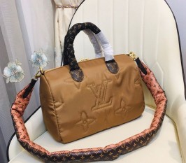 Louis Vuitton Econyl Regenerated Nylon Speedy Bandouliere 30 Handbag In Beige