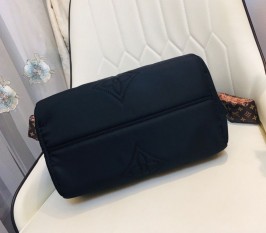 Louis Vuitton Econyl Regenerated Nylon Speedy Bandouliere 30 Handbag In Black