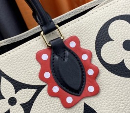 Louis Vuitton Monogram Empreinte Leather Crafty OnTheGo GM Tote In Cream