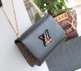 Louis Vuitton Epi Leather Jungle Edition Twist MM Bag In Black