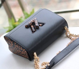 Louis Vuitton Epi Leather Jungle Edition Twist MM Bag In Black