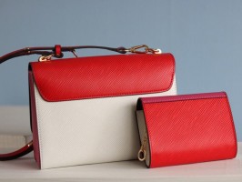 Louis Vuitton Epi Leather Twist MM And Twisty Bag In Red And Pink
