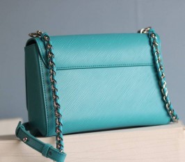 Louis Vuitton Epi Leather Twist MM  Bag In Celestial Blue