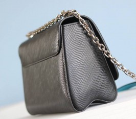 Louis Vuitton Epi Leather Twist MM Limited Edition Bag In Black
