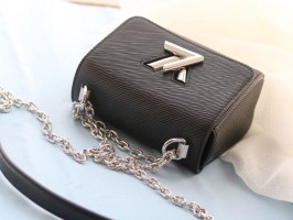 Louis Vuitton Epi Leather Twist Mini Bag In Black