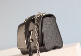 Louis Vuitton Epi Leather Twist Mini Bag In Black