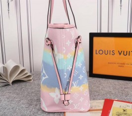 Louis Vuitton Escale Neverfull MM Tote In Pastel Pink