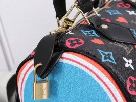 Louis Vuitton Game On Speedy Bandouliere 25 Handbag In Black