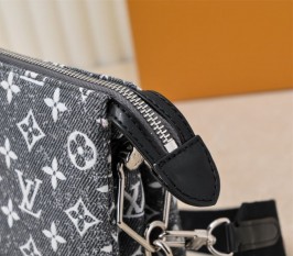 Louis Vuitton Jacquard Denim Coussin PM Bag In Black