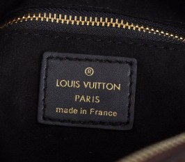 Louis Vuitton Monogram Canvas Petite Malle Souple Handbag In Black