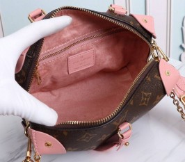 Louis Vuitton Monogram Canvas Petite Malle Souple Handbag In Peche