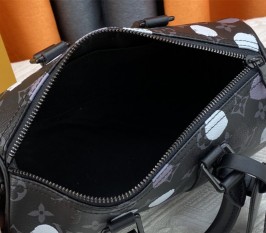 Louis Vuitton X YK Monogram Eclipse Keepall 25 Bandouliere Travel Bag
