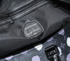 Louis Vuitton X YK Monogram Eclipse Keepall 45 Bandouliere Travel Bag