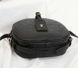 Louis Vuitton Monogram Empreinte Boite Chapeau Souple MM Bag In Black