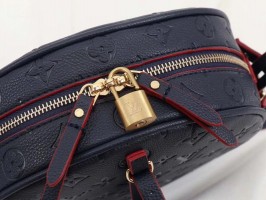 Louis Vuitton Monogram Empreinte Boite Chapeau Souple MM Bag In Navy Blue
