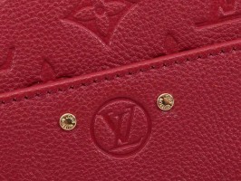 Louis Vuitton Monogram Empreinte Boite Chapeau Souple MM Bag In Red