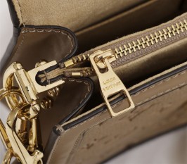 Louis Vuitton Monogram Empreinte Dauphine Bag In Brown