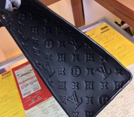 Louis Vuitton Monogram Empreinte Leather Crafty Onthego MM Tote In Black