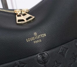 Louis Vuitton Monogram Empreinte Leather Maida Hobo In Black