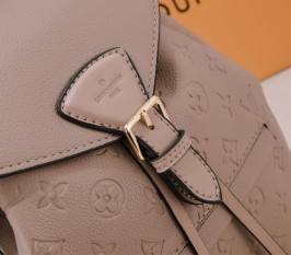 Louis Vuitton Monogram Empreinte Leather Montsouris PM Backpack In Tourterelle Gray