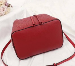Louis Vuitton Monogram Empreinte NeoNoe MM Bag In Red
