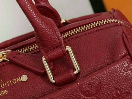 Louis Vuitton Monogram Empreinte Speedy Bandouliere 25 Handbag In Bordeaux