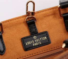 Louis Vuitton Monogram Empreinte Wild At Heart Onthego MM Tote In Caramel Brown