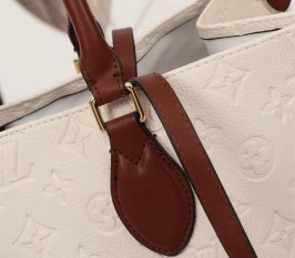 Louis Vuitton Monogram Empreinte Onthego GM Tote In Cream