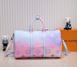 Louis Vuitton Spring 2022 Keepall 45 Luggage In Sunrise Pastel