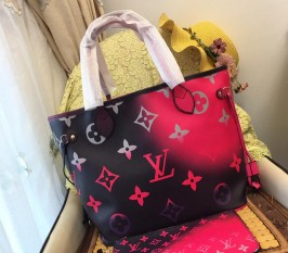 Louis Vuitton Spring 2022 Neverfull MM Tote In Midnight Fuchsia