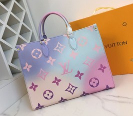Louis Vuitton Spring 2022 Onthego GM Tote In Sunrise Pastel
