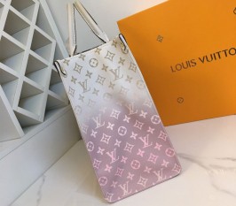 Louis Vuitton Spring 2022 Onthego GM Tote In Sunset Kaki
