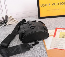 Louis Vuitton Taurillon Leather Christopher XS Backpack In Black