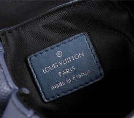 Louis Vuitton Taurillon Leather Christopher XS Backpack In Navy Blue