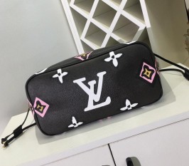 Louis Vuitton Wild At Heart Neverfull MM Bag In Black